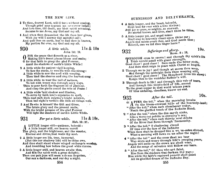 Hymnals Of The Stone Campbell Movement Enos E Dowling Hymnal Collection Hymnal The Christian Hymn Book Date 1865 Compiler Alexander Campbell Publisher Printer Central Book Concern Page 554 Flip Through Pages Previous Next Page 554